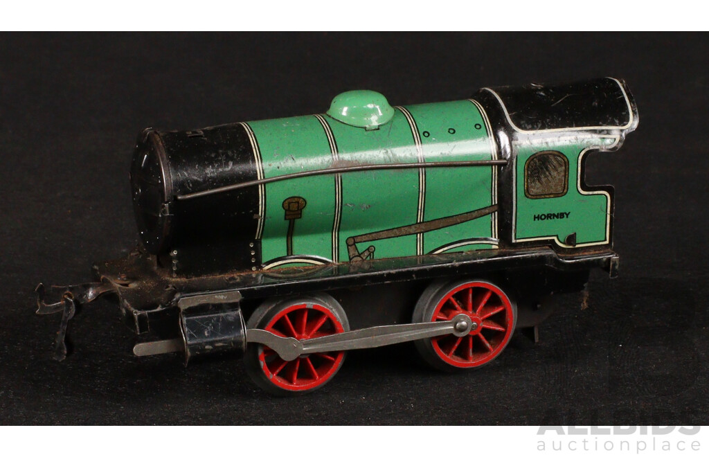Two Vintage Hornby O Gauge Clockwork Steam Locomotives and Tenders 45746, 3435