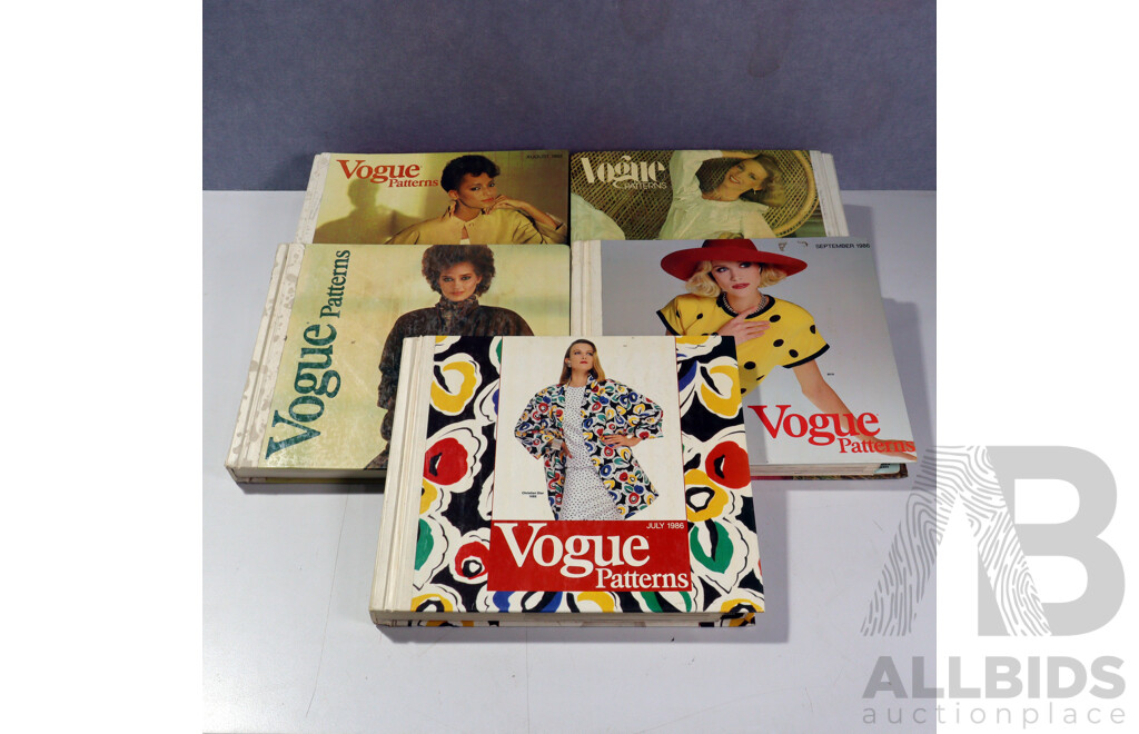 Collection  Five Retro Vogue Patterns From the 1980s