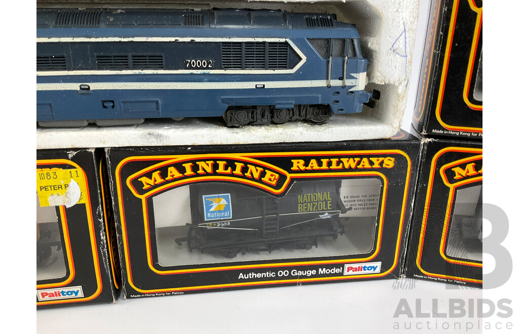 Collection of HO and OO Gauge Rolling Stock Including Jouef SCNF Diesel Locomotive, Mainline Freight Wagons Including Bedwas Coke and Colman's Mustard Works