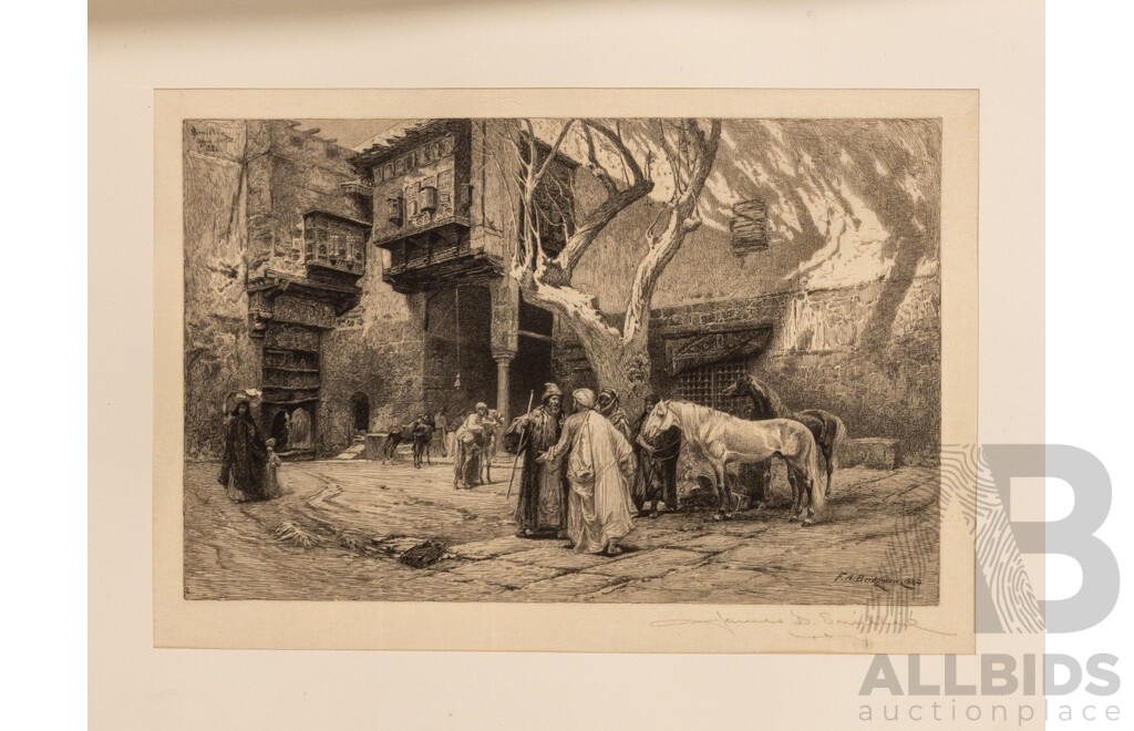 American Art, Illustrated Volume with 25 Plates, Executed by Best American Etchers & Wood Engravers From Public & Private Collections, Signed & Limited Edition Antique Copy From 1886