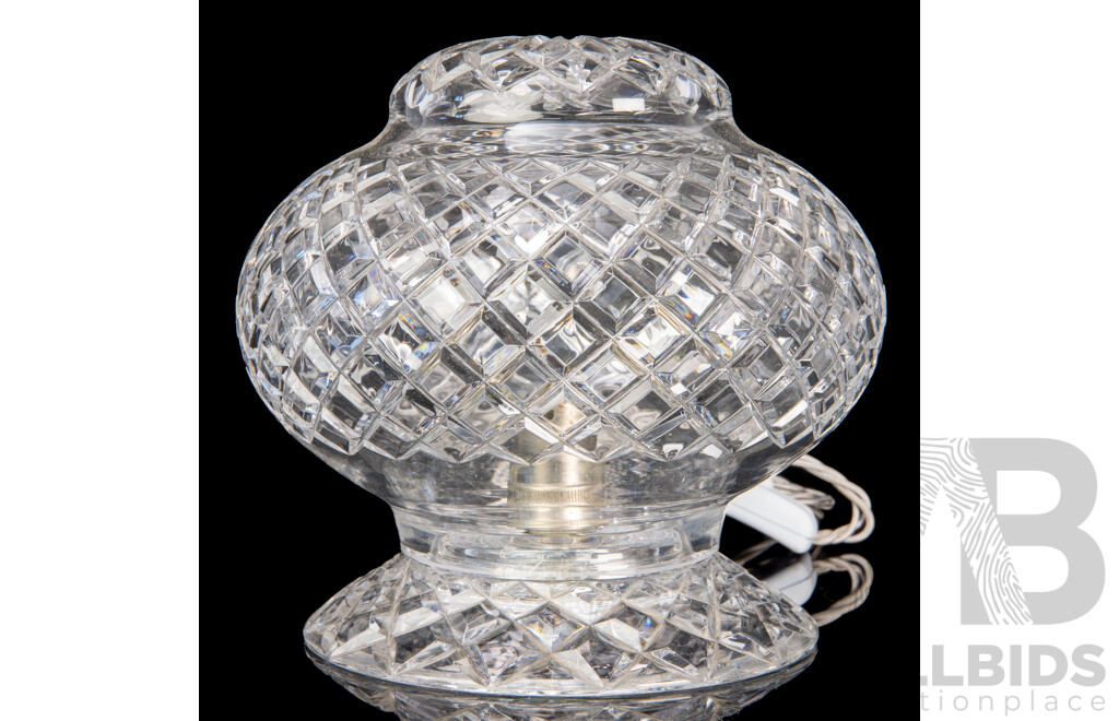 Vintage Cut Crystal Table Lamp