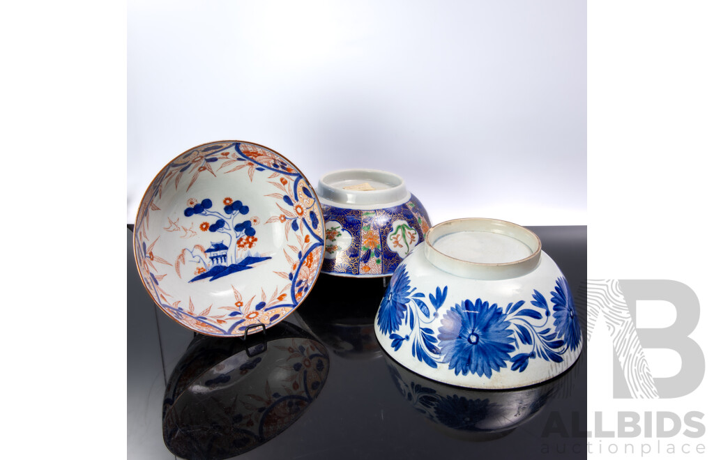 Collection Antique English Imari Style Porcelain and More, Circa 1780s