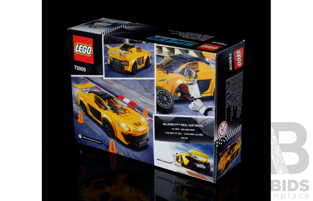 Retired Lego Set,  Speed Champions McLaren P1, 75909, Sealed New in Box