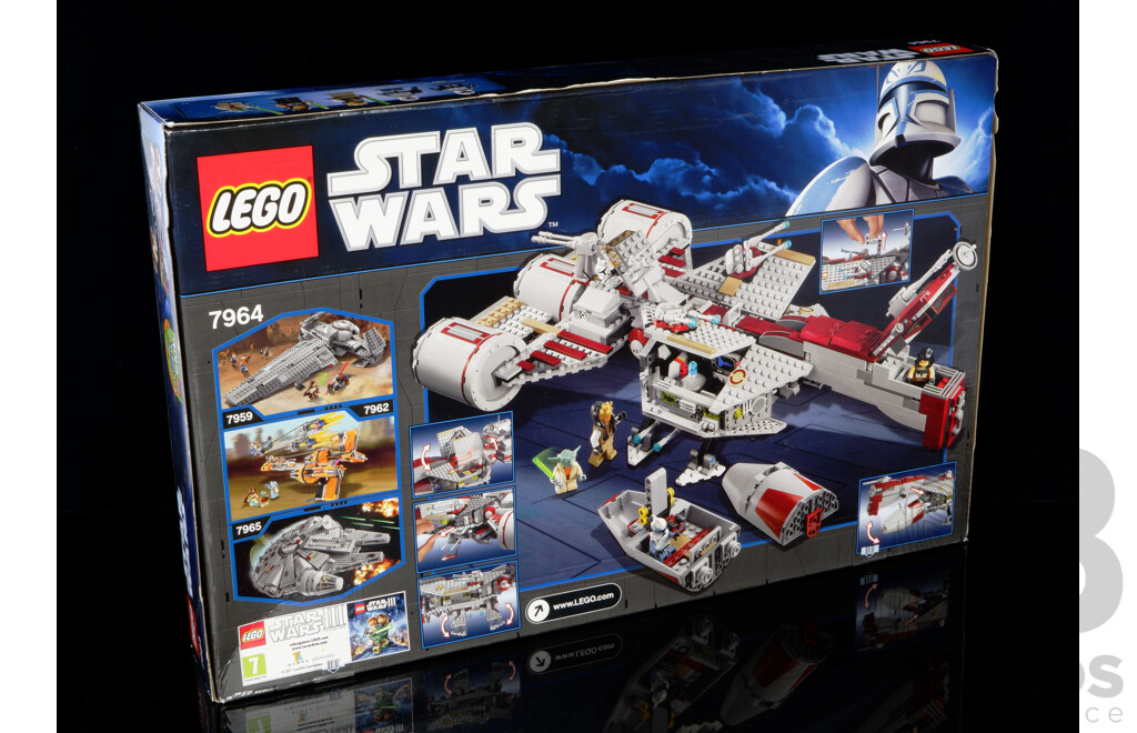 Retired Lego Set, Star Wars, Republic Frigate, 7964, Sealed New in Box