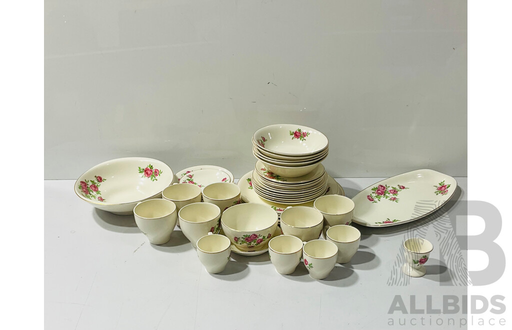 Forty-four Piece Vintage Dinner Set From British Anchor China