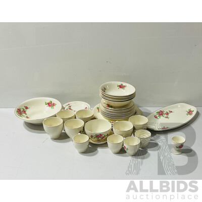 Forty-four Piece Vintage Dinner Set From British Anchor China