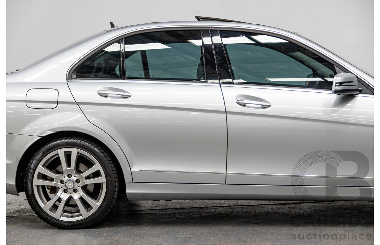 1/2012 Mercedes-Benz C250 CDI Avantgarde W204 MY12 4d Sedan Iridium Silver 2.1L Turbo Diesel