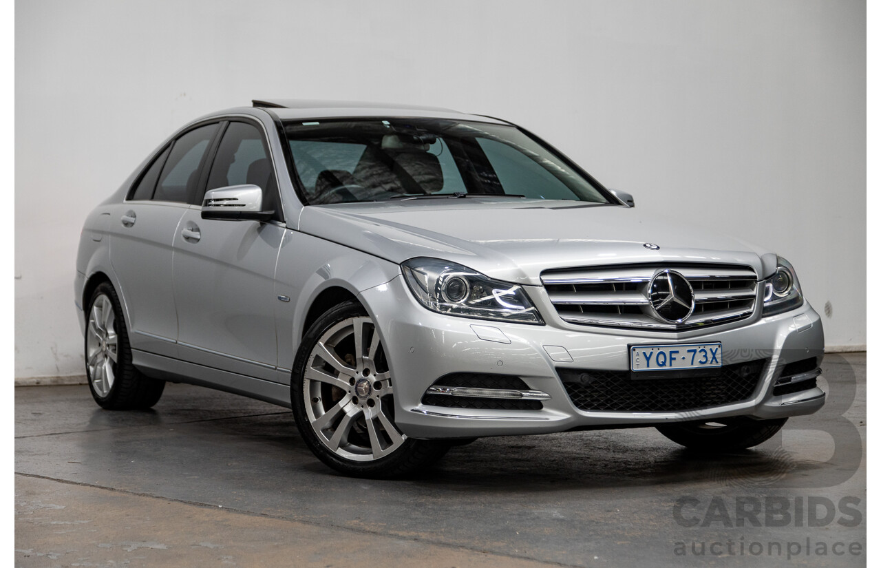 1/2012 Mercedes-Benz C250 CDI Avantgarde W204 MY12 4d Sedan Iridium Silver 2.1L Turbo Diesel