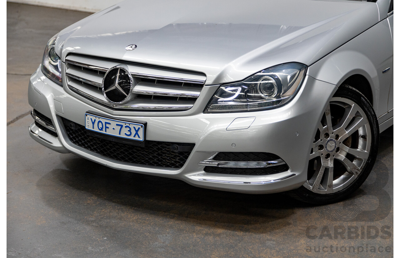 1/2012 Mercedes-Benz C250 CDI Avantgarde W204 MY12 4d Sedan Iridium Silver 2.1L Turbo Diesel