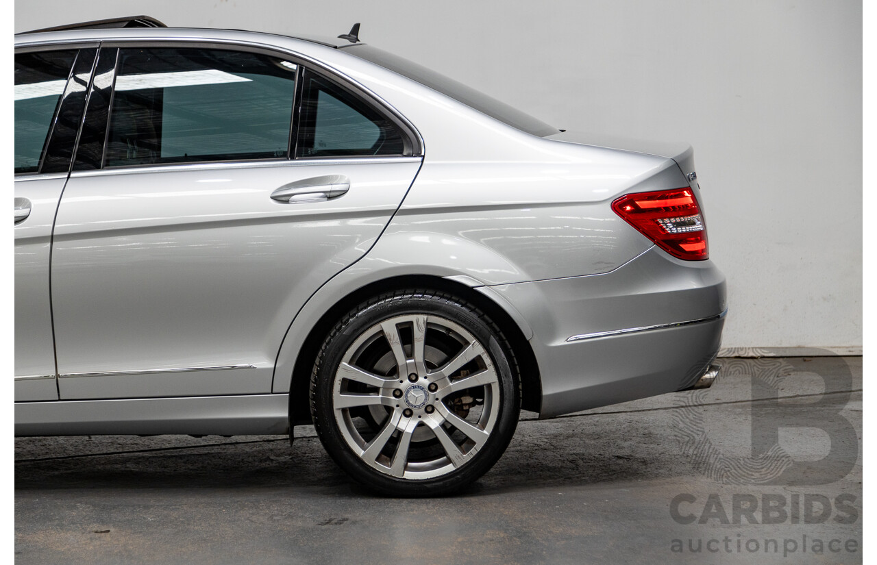 1/2012 Mercedes-Benz C250 CDI Avantgarde W204 MY12 4d Sedan Iridium Silver 2.1L Turbo Diesel