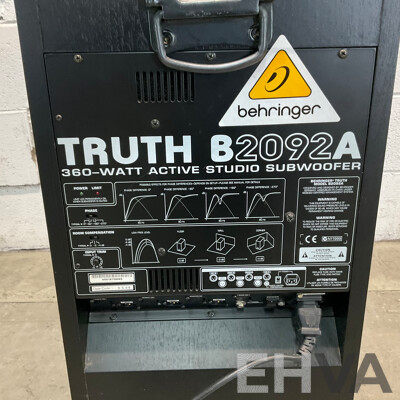 BEHRINGER Truth B2092A 360-Watt Active Studio Subwoofer
