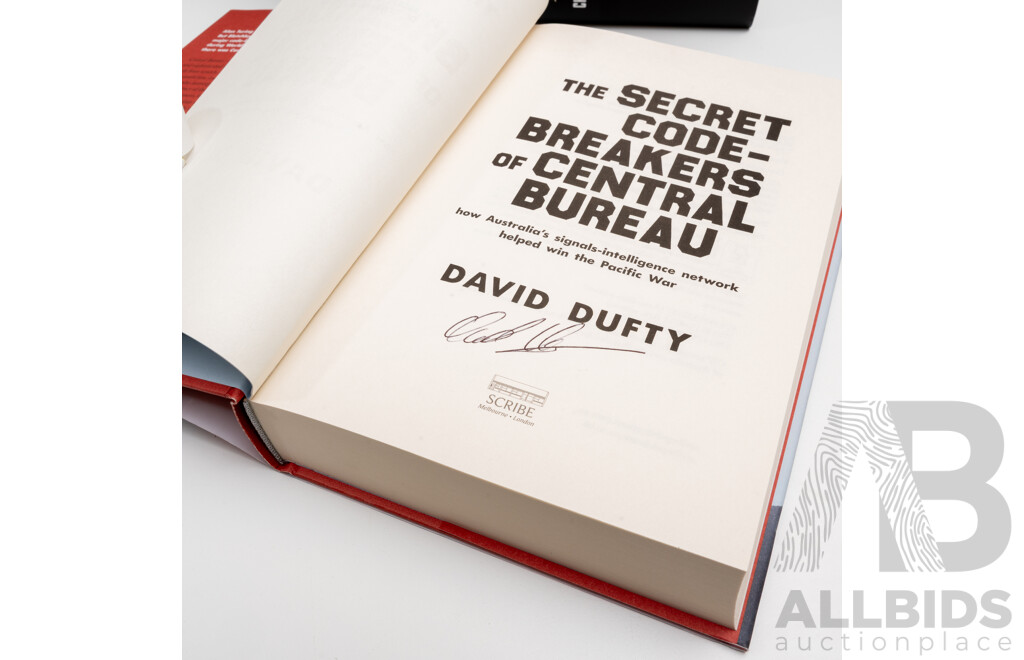 Collection Five First Edition Books with Three Signed the Authors, Regarding Intelligence Organizations, All Hardcovers with Dust Jackets