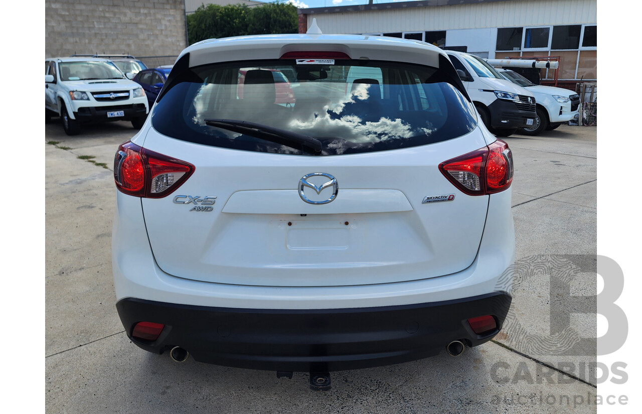 12/2016 Mazda Cx-5 MAXX Sport (4x4) MY17 4d Wagon White 2.2L