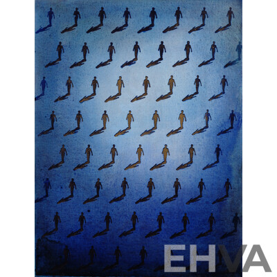 Kathryn Dickson, (20th Century, Australian), Revelations II and III, Mixed Media on Canvas Panels, 61 x 45 cm (2)