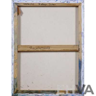 Kathryn Dickson, (20th Century, Australian), Revelations II and III, Mixed Media on Canvas Panels, 61 x 45 cm (2)