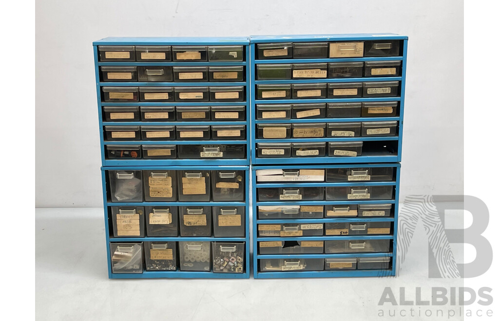 Capstan Cabinets Mini Drawer Storage - Lot of 4