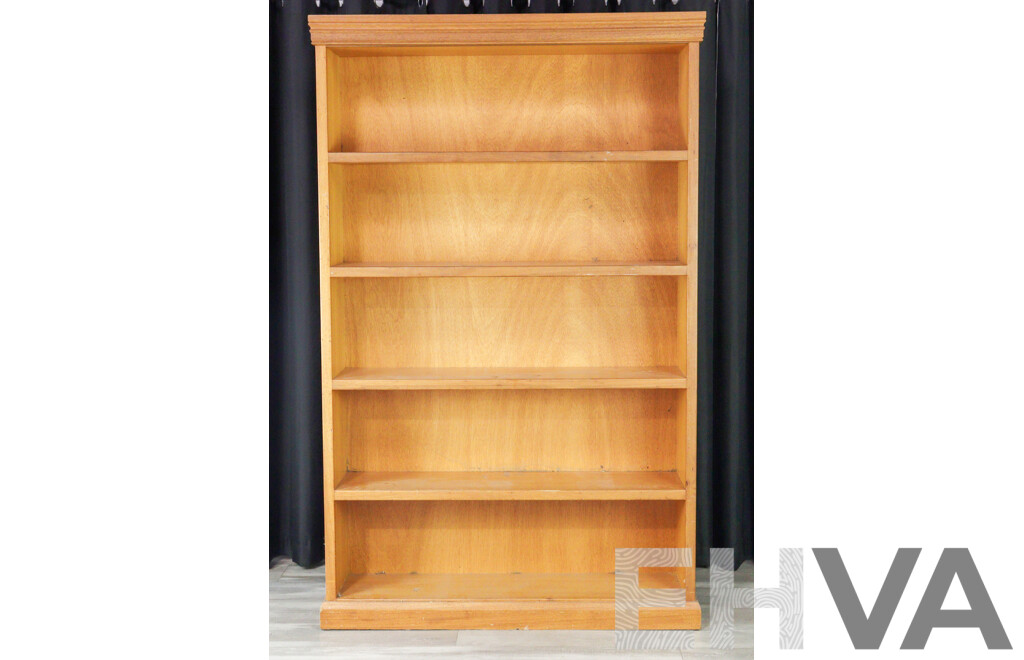 Hardwood Open Legal Bookcase