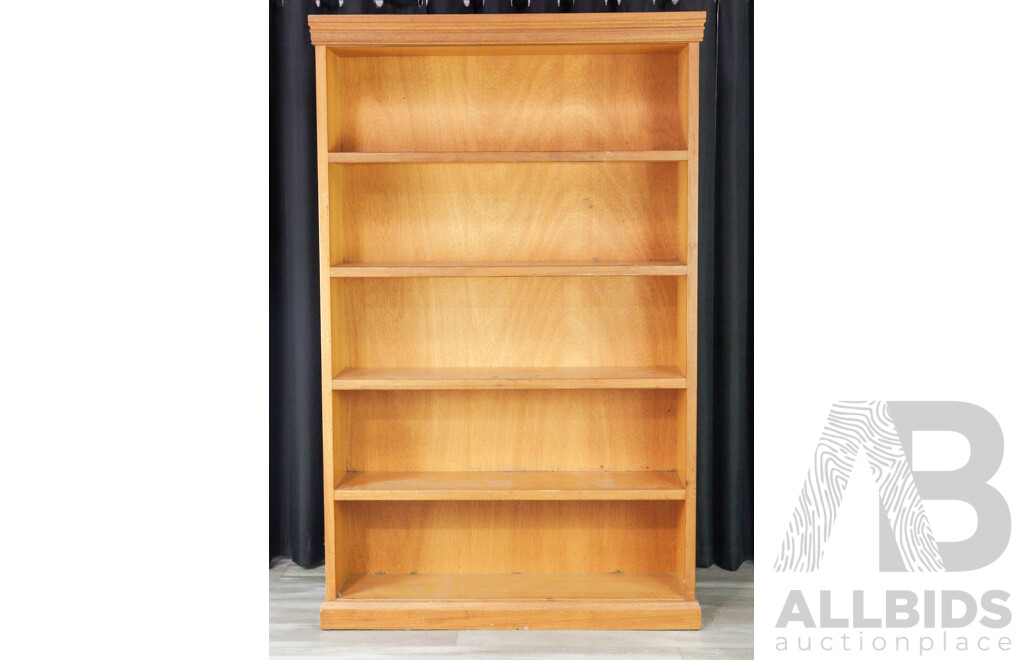 Hardwood Open Legal Bookcase