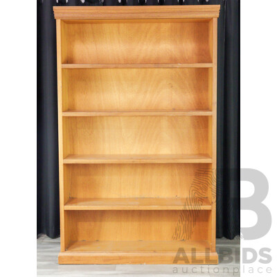 Hardwood Open Legal Bookcase