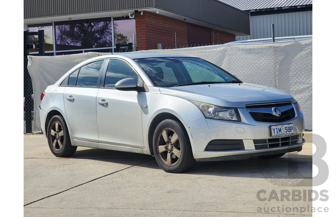 9/2010 Holden Cruze CD JG 4d Sedan Silver Or Chrome 1.8L