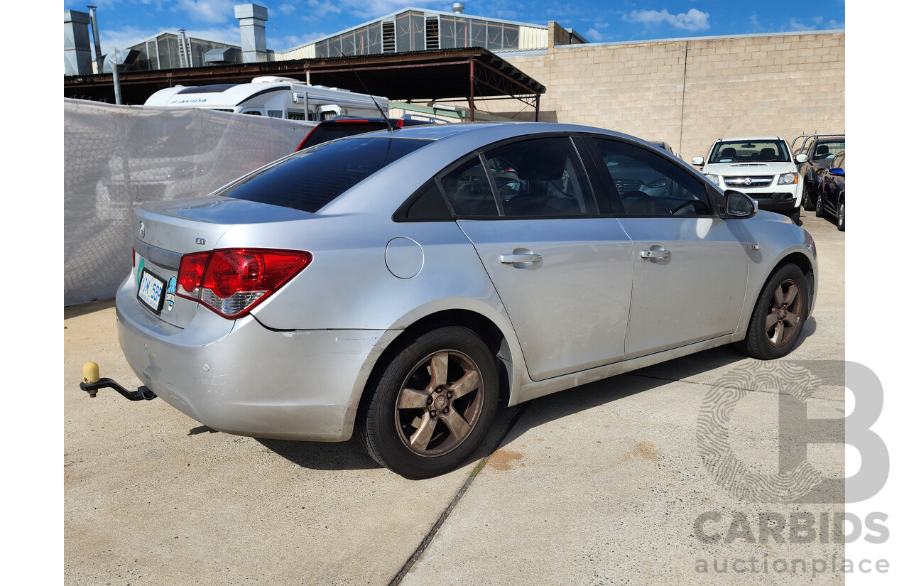 9/2010 Holden Cruze CD JG 4d Sedan Silver Or Chrome 1.8L