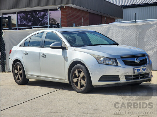 9/2010 Holden Cruze CD JG 4d Sedan Silver Or Chrome 1.8L