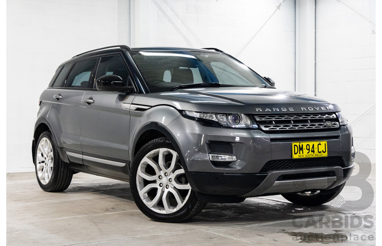 2/2015 Range Rover Evoque SD4 Pure LV MY15 5d Wagon Corris Grey Metallic Turbo Diesel 2.2L