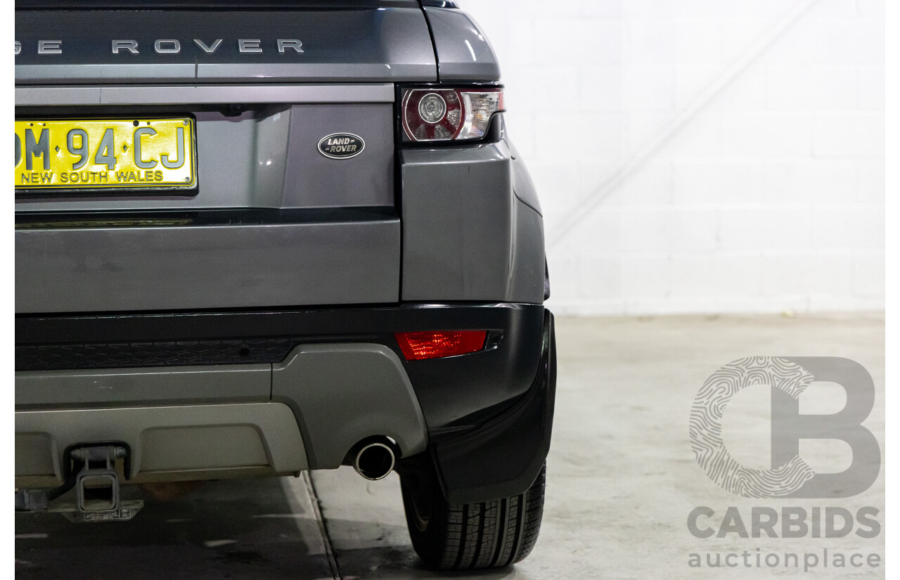 2/2015 Range Rover Evoque SD4 Pure LV MY15 5d Wagon Corris Grey Metallic Turbo Diesel 2.2L