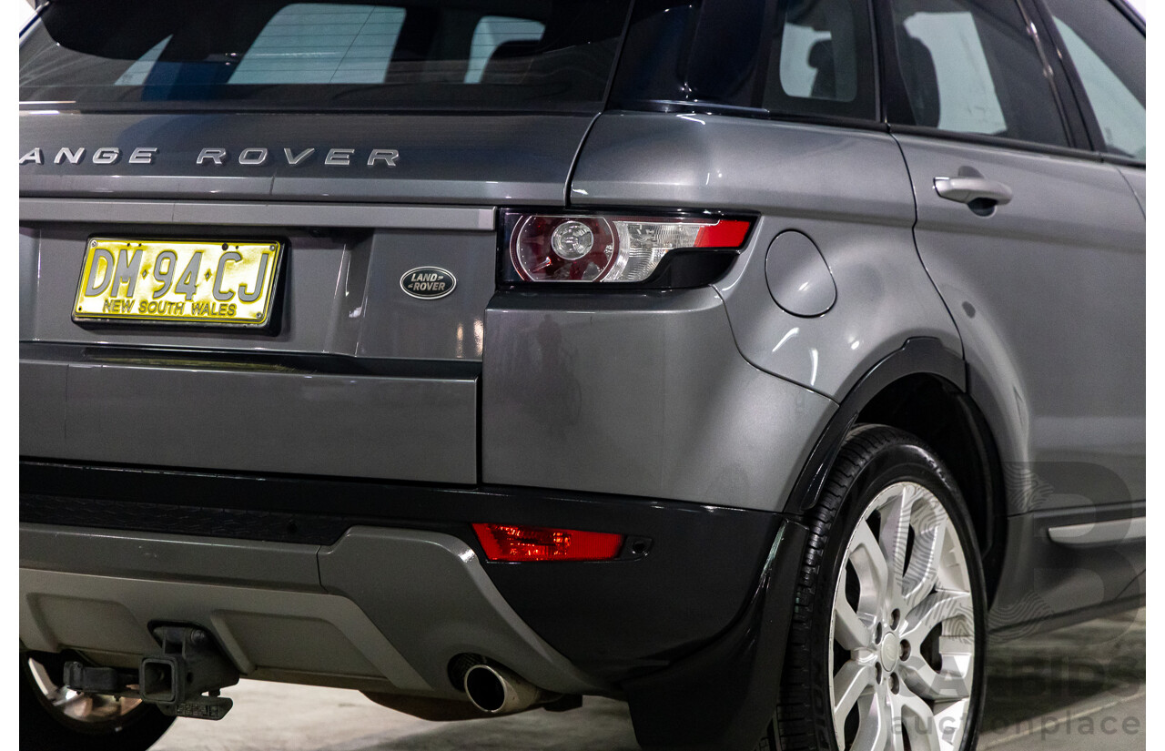 2/2015 Range Rover Evoque SD4 Pure LV MY15 5d Wagon Corris Grey Metallic Turbo Diesel 2.2L