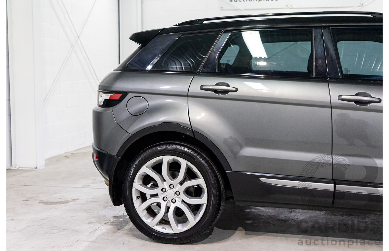 2/2015 Range Rover Evoque SD4 Pure LV MY15 5d Wagon Corris Grey Metallic Turbo Diesel 2.2L