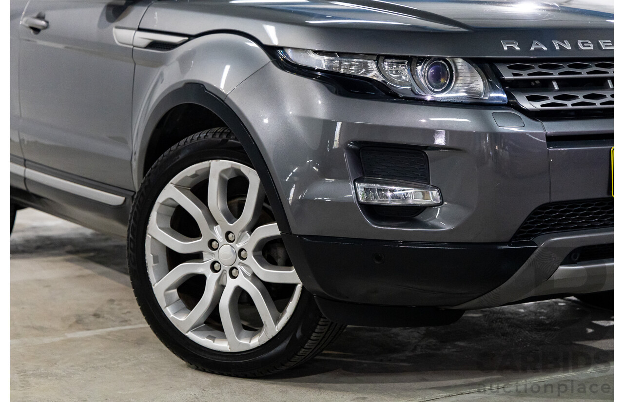 2/2015 Range Rover Evoque SD4 Pure LV MY15 5d Wagon Corris Grey Metallic Turbo Diesel 2.2L