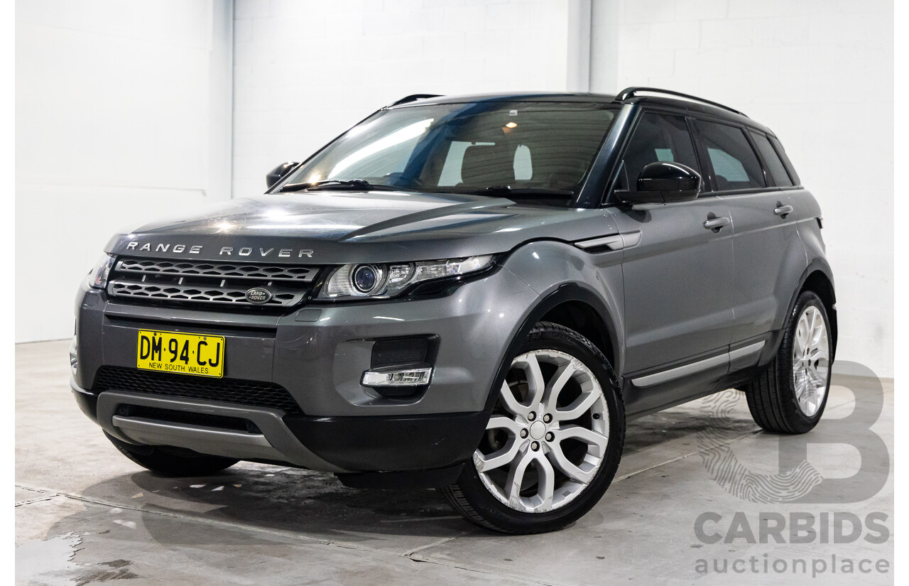 2/2015 Range Rover Evoque SD4 Pure LV MY15 5d Wagon Corris Grey Metallic Turbo Diesel 2.2L