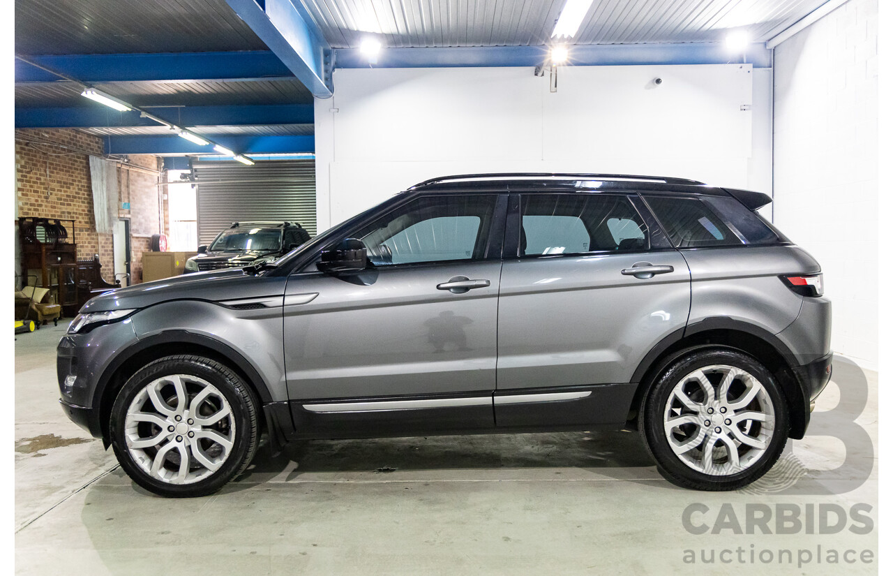 2/2015 Range Rover Evoque SD4 Pure LV MY15 5d Wagon Corris Grey Metallic Turbo Diesel 2.2L