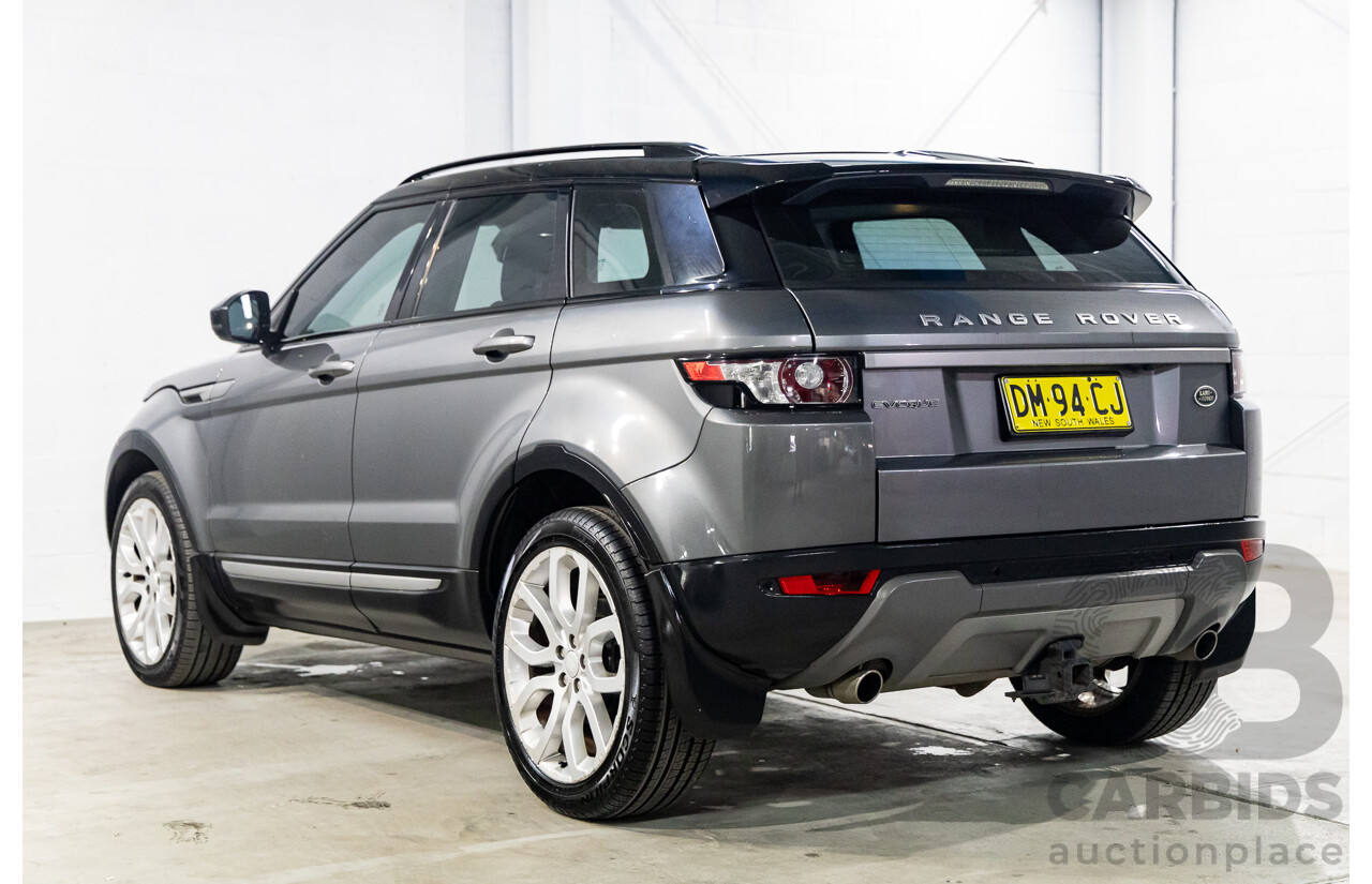 2/2015 Range Rover Evoque SD4 Pure LV MY15 5d Wagon Corris Grey Metallic Turbo Diesel 2.2L