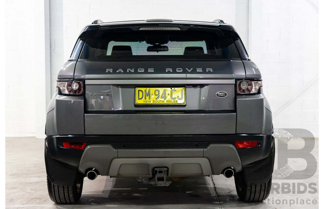 2/2015 Range Rover Evoque SD4 Pure LV MY15 5d Wagon Corris Grey Metallic Turbo Diesel 2.2L