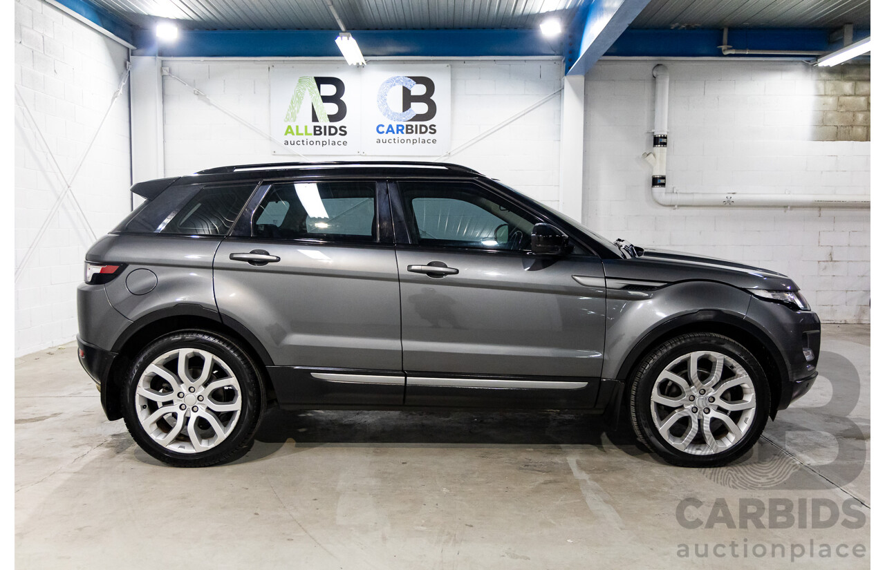 2/2015 Range Rover Evoque SD4 Pure LV MY15 5d Wagon Corris Grey Metallic Turbo Diesel 2.2L