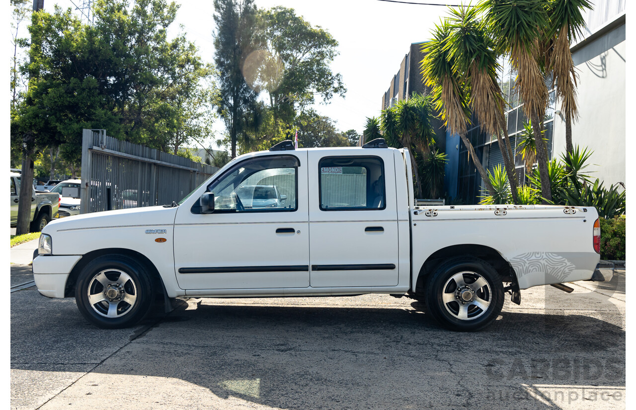 1/2004 Ford Courier XL (4x2) PG Crew Cab P/Up Cool White 2.6L