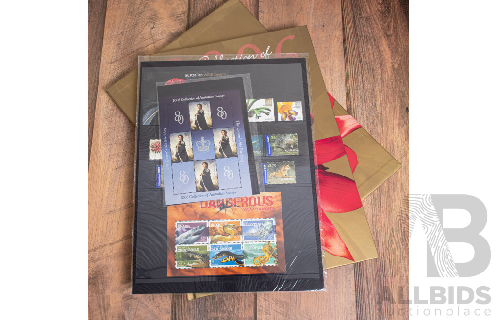 Australian 2005 and 2006 Annual Stamp Albums - Face Value $139