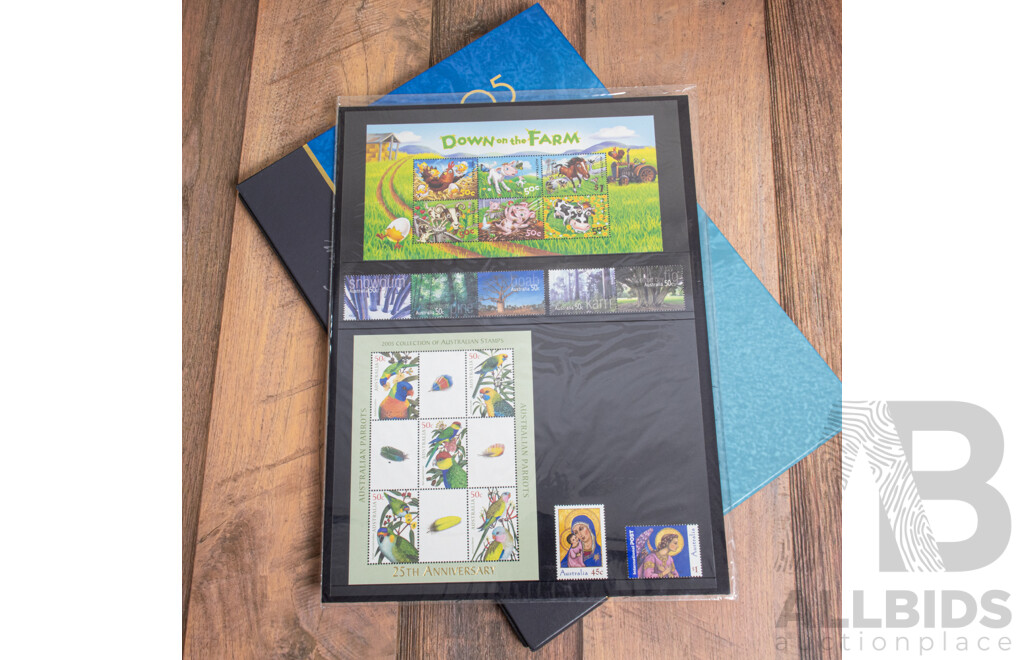 Australian 2005 and 2006 Annual Stamp Albums - Face Value $139