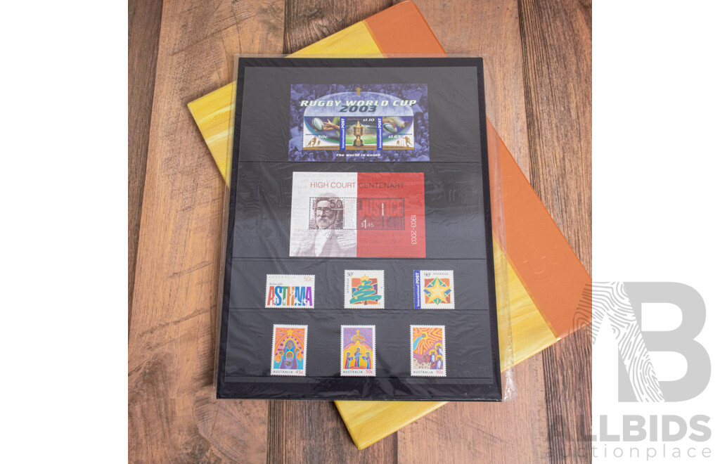 Australian 2003 and 2004 Annual Stamp Albums - Face Value $104