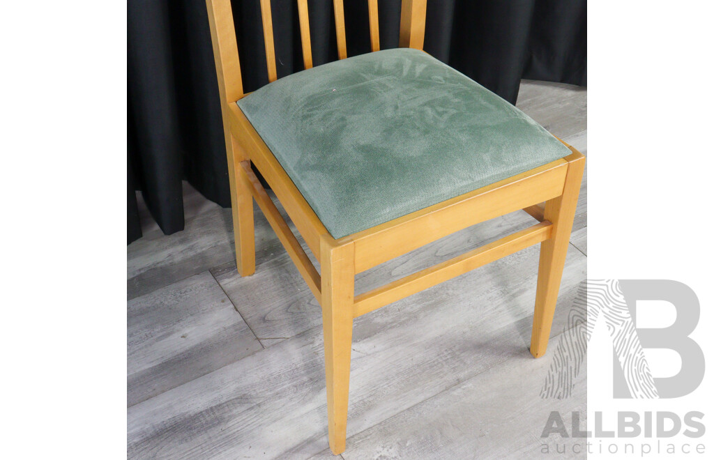 Pair of Mid Century Oak Splat Back Dining Chairs by Fred Ward