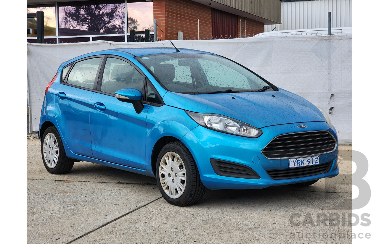 5/2014 Ford Fiesta Ambiente WZ 5d Hatchback Blue 1.5L