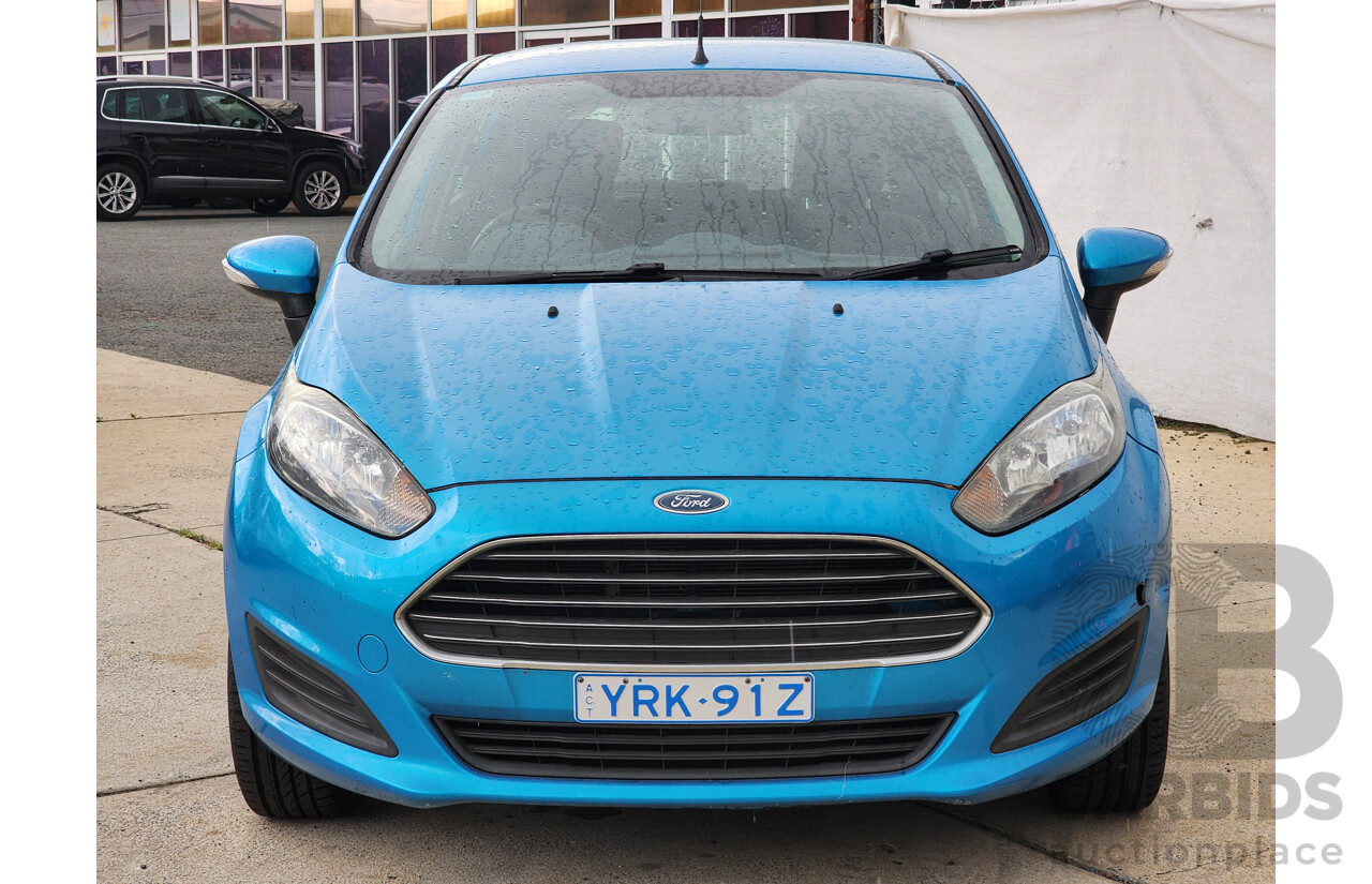 5/2014 Ford Fiesta Ambiente WZ 5d Hatchback Blue 1.5L