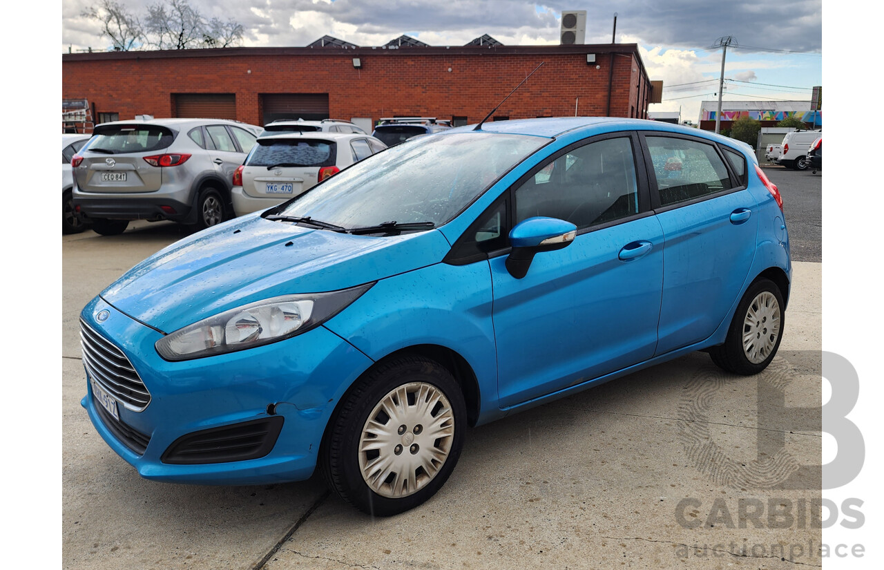 5/2014 Ford Fiesta Ambiente WZ 5d Hatchback Blue 1.5L