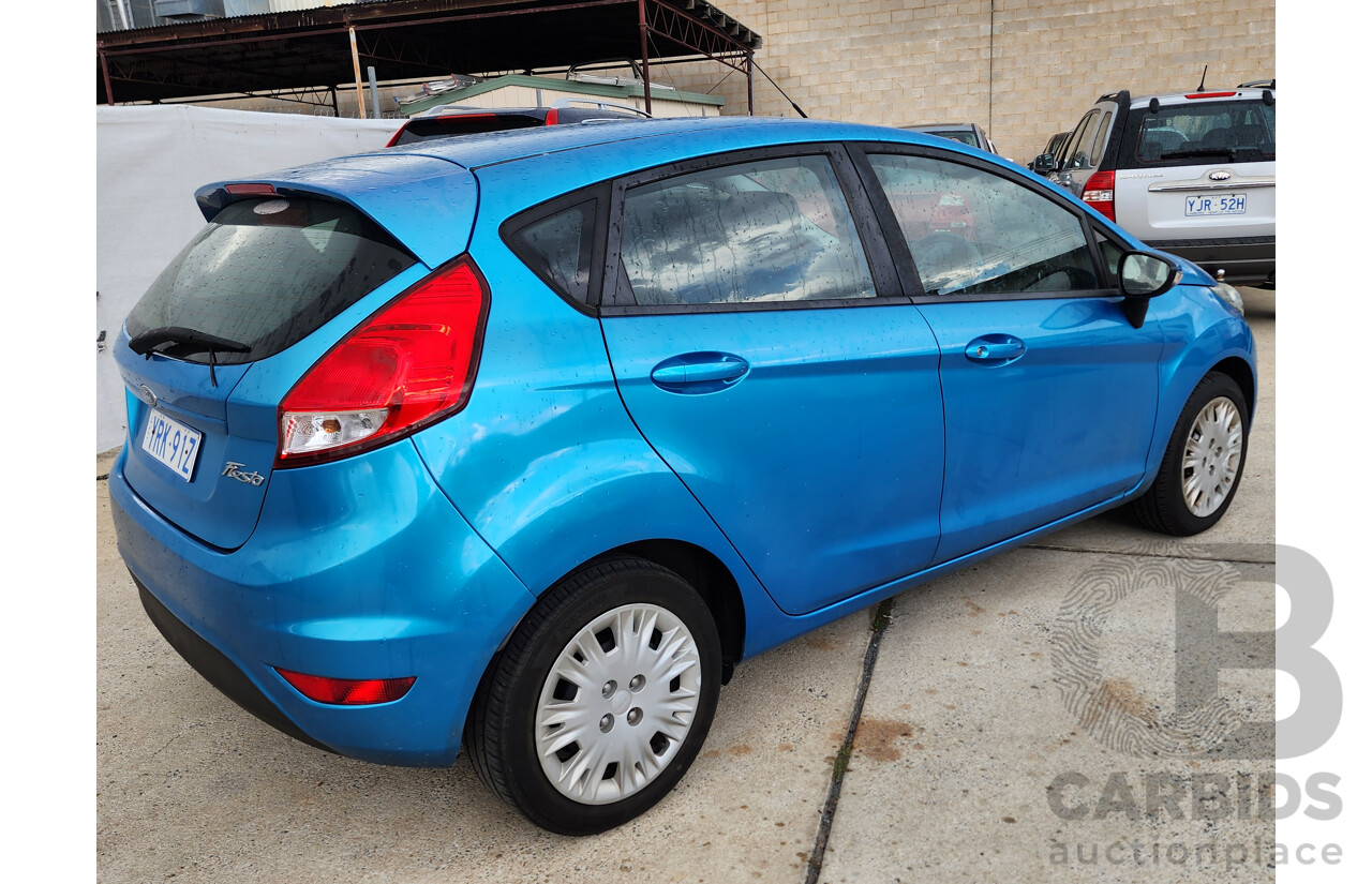 5/2014 Ford Fiesta Ambiente WZ 5d Hatchback Blue 1.5L