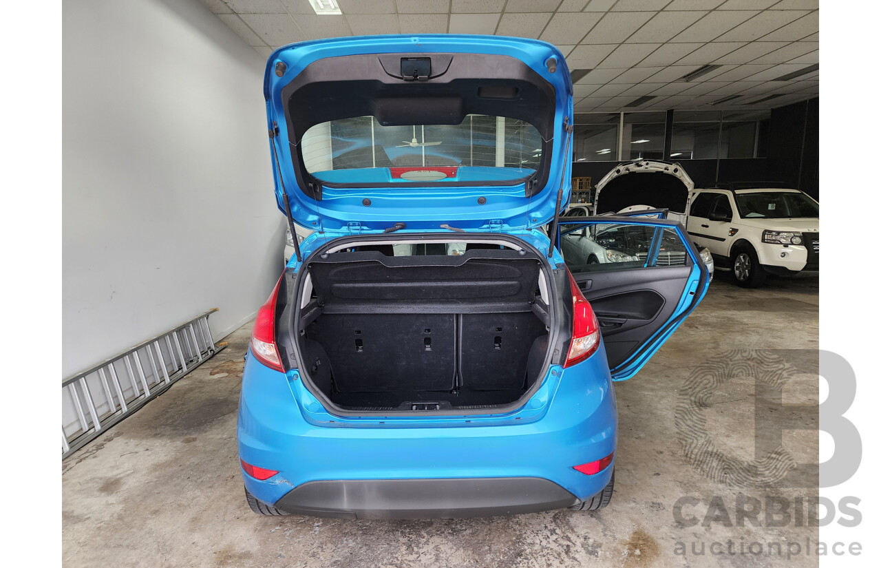 5/2014 Ford Fiesta Ambiente WZ 5d Hatchback Blue 1.5L