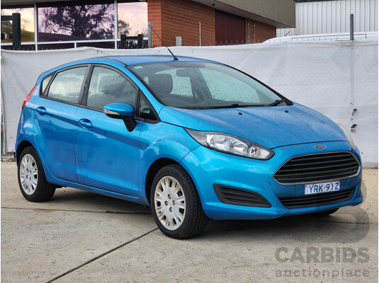 5/2014 Ford Fiesta Ambiente WZ 5d Hatchback Blue 1.5L