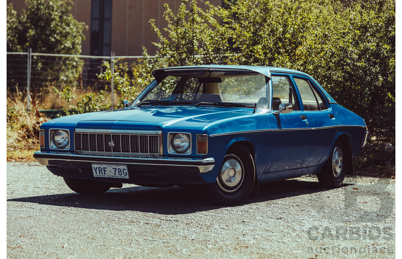 10/1976 Holden Kingswood 50th Anniversary HX 4d Sedan Deauville Blue Metallic 3.3L