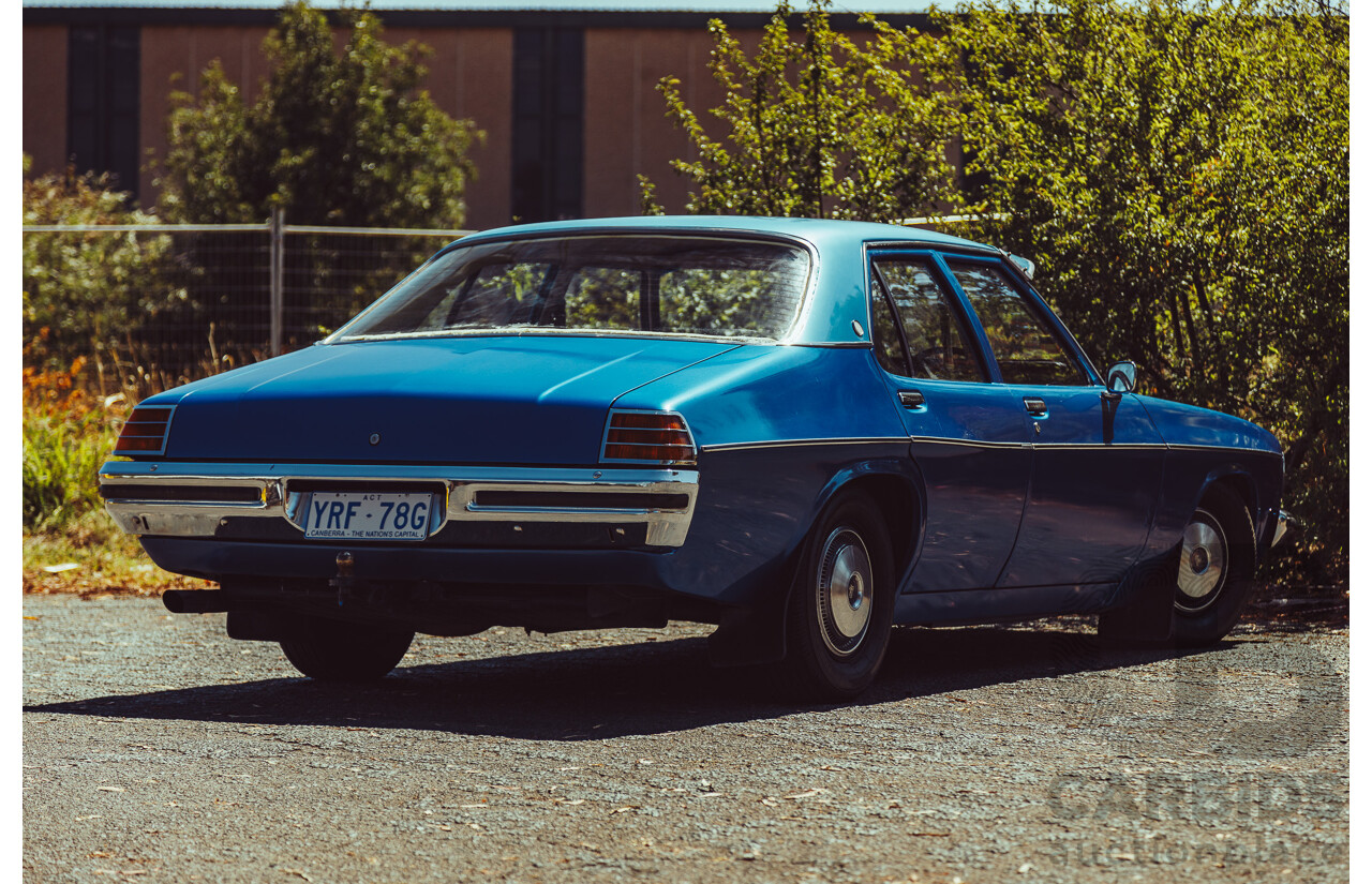 10/1976 Holden Kingswood 50th Anniversary HX 4d Sedan Deauville Blue Metallic 3.3L