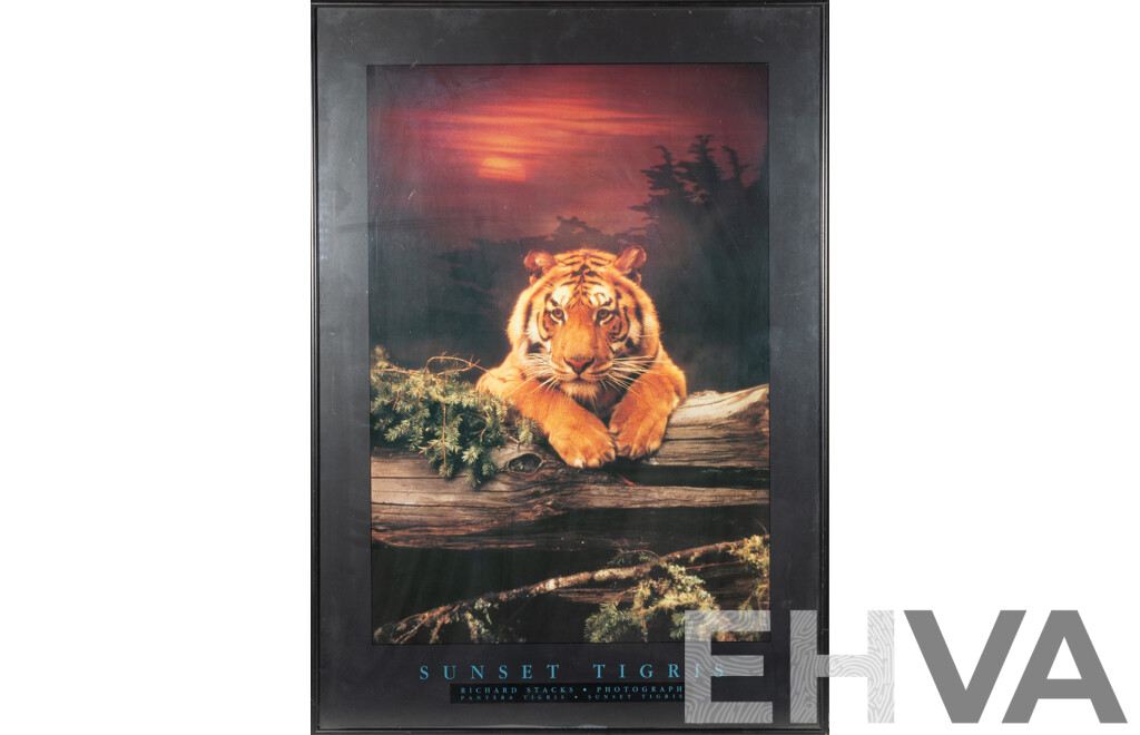 Richard Stacks, (20th Century, American, 1930-2015), Sunset Tigris, Quality Reproduction Poster Print of Original Colour Photograph, 87 X 61 Cm (frame)